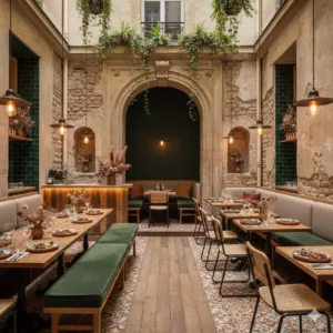 La Cour intérieur avec arche