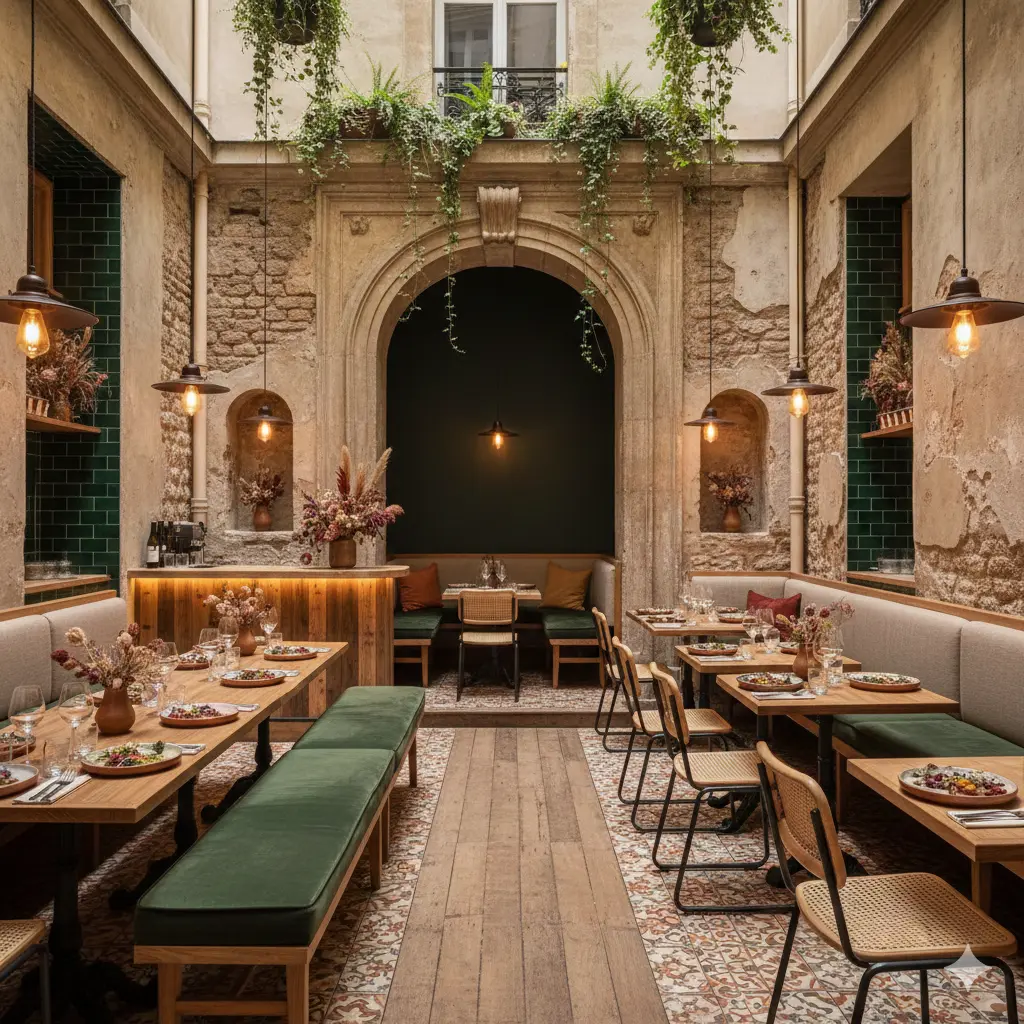 La Cour intérieur avec arche