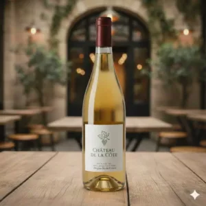 bouteille de vin blanc naturel
